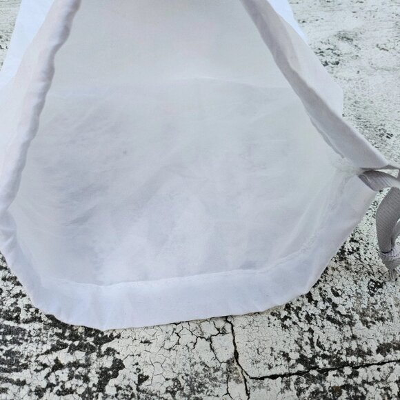 Jimmy Choo Dust Bag Draw String White 100% Polyester Storage Bag Made in Italy - Picture 5 of 9